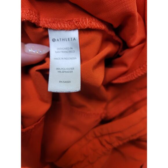 Athleta Hudson Shorts Orange Size 10T Pockets Style 211376-03 EUC - Picture 4 of 11
